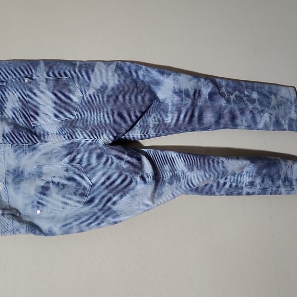 Sapphire Red Jeans Size 22 Blue Tie-Dye Jeans Pinstripe Blue - Picture 3 of 9